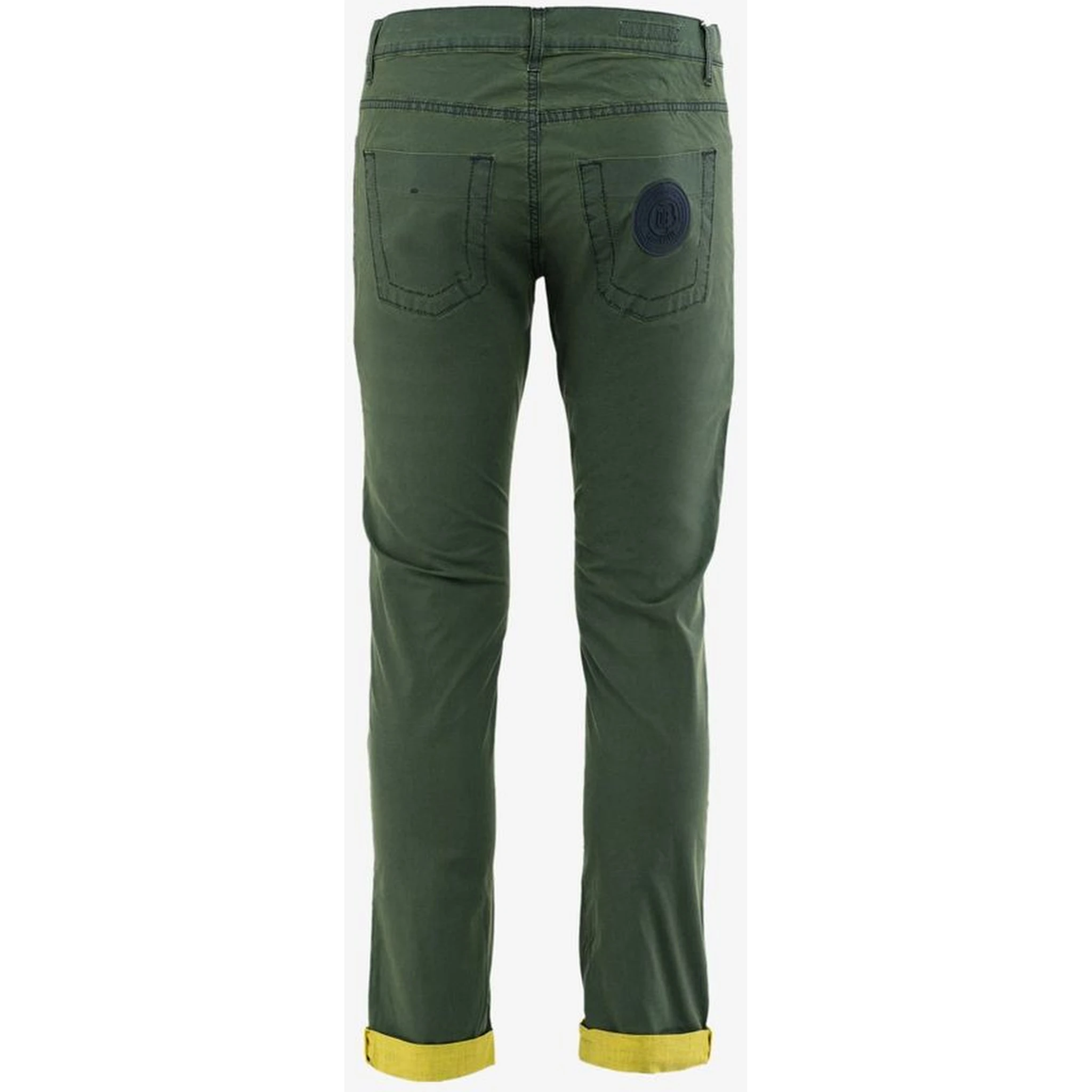 Bicolor Cotton Casual Pants