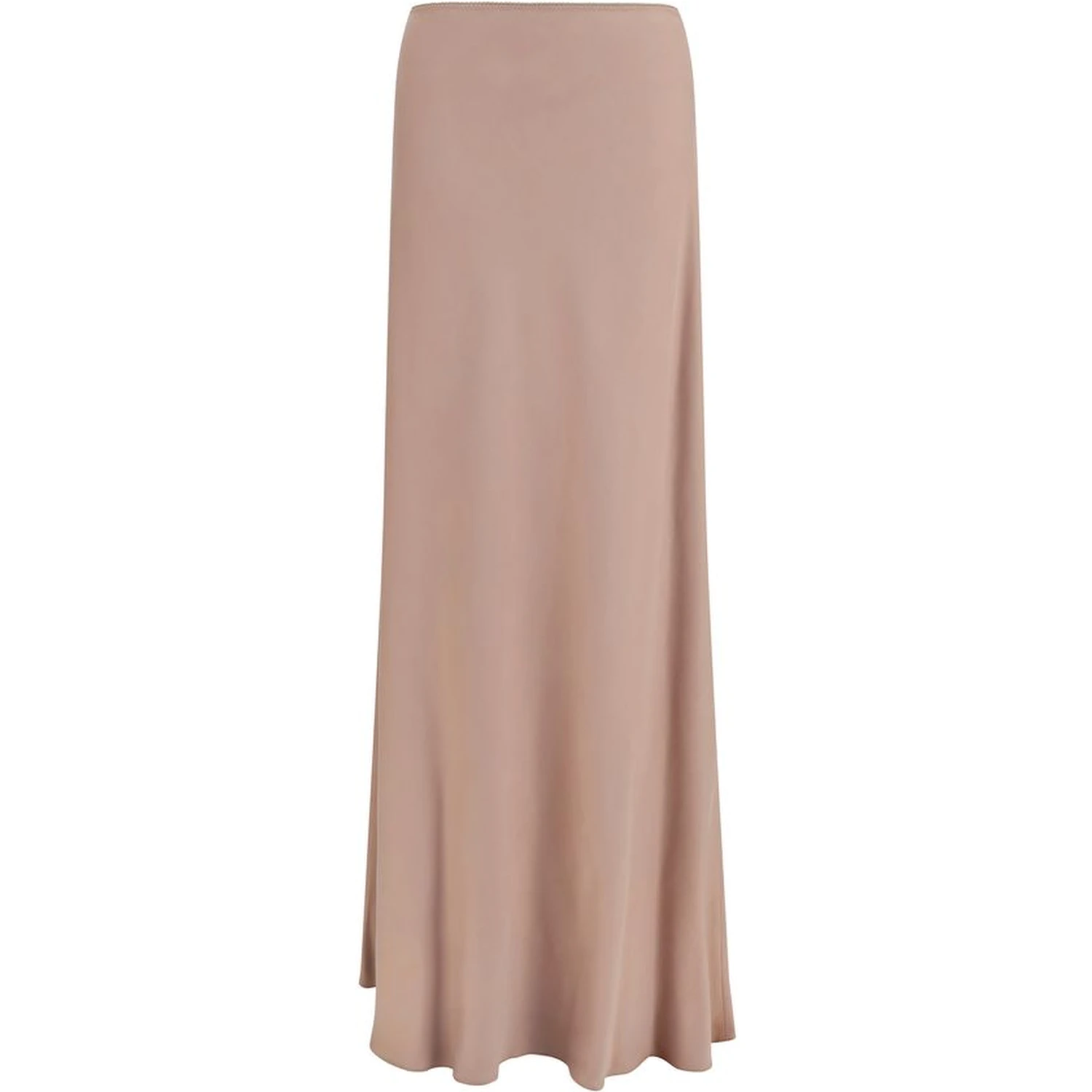 Beige Lyocell Long Skirt