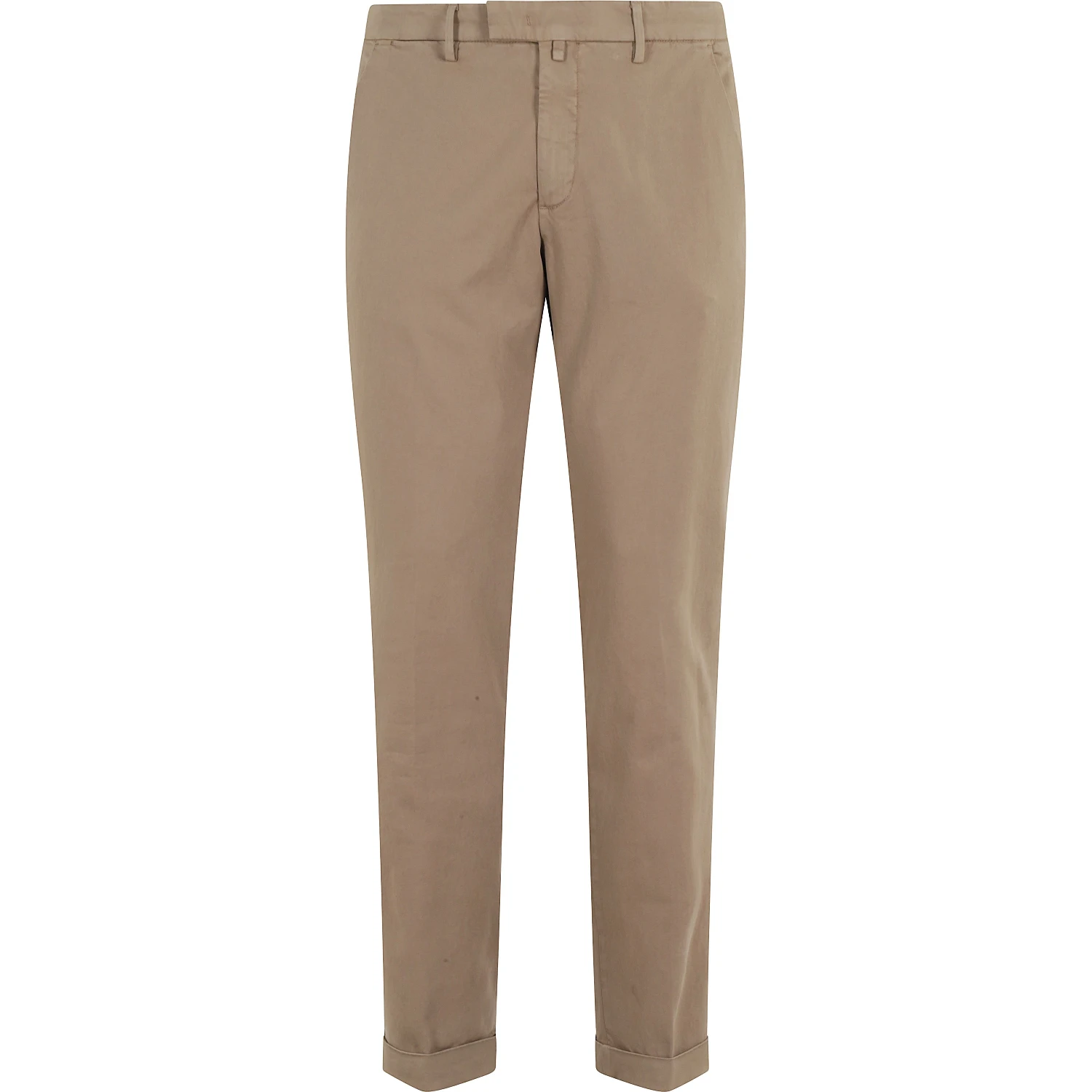 PANT V PIATTO RASO DI COTONE