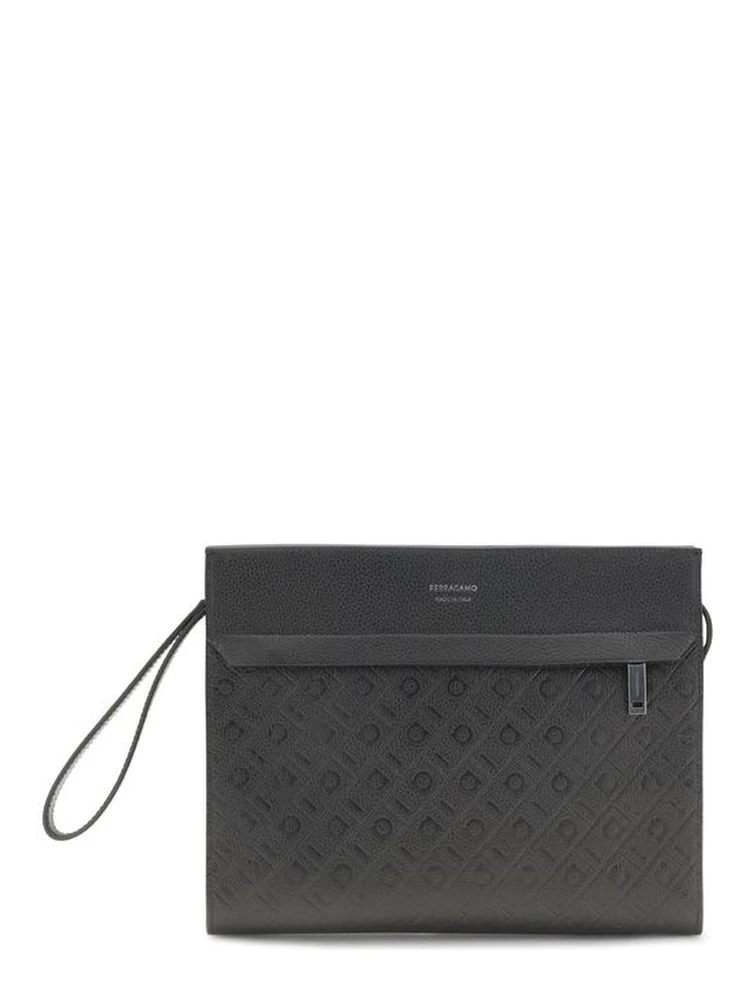 Black Calf Leather Bos Taurus Shoulder Bag