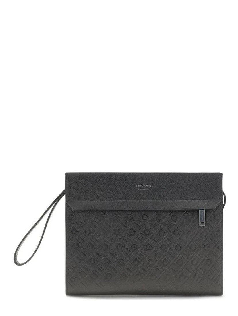 Black Calf Leather Bos Taurus Shoulder Bag