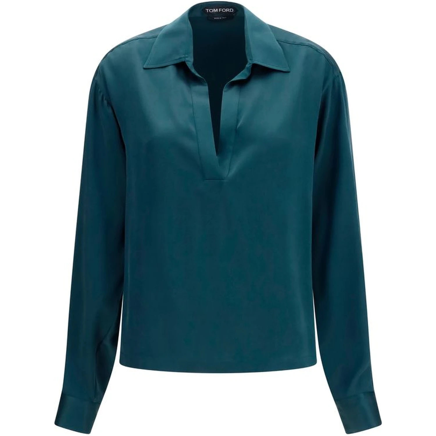 Blue Silk Shirt