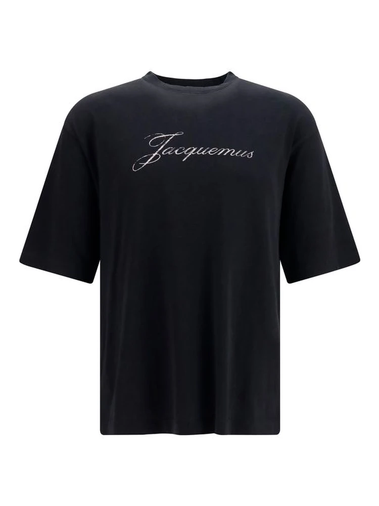 Black Cotton T-Shirt