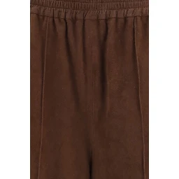 Brown Leather Casual Pants