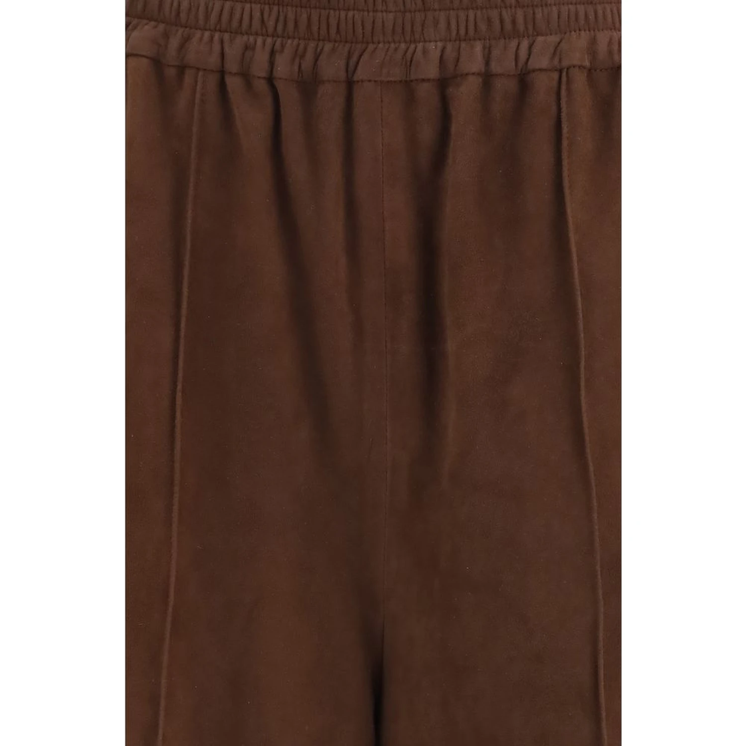 Brown Leather Casual Pants