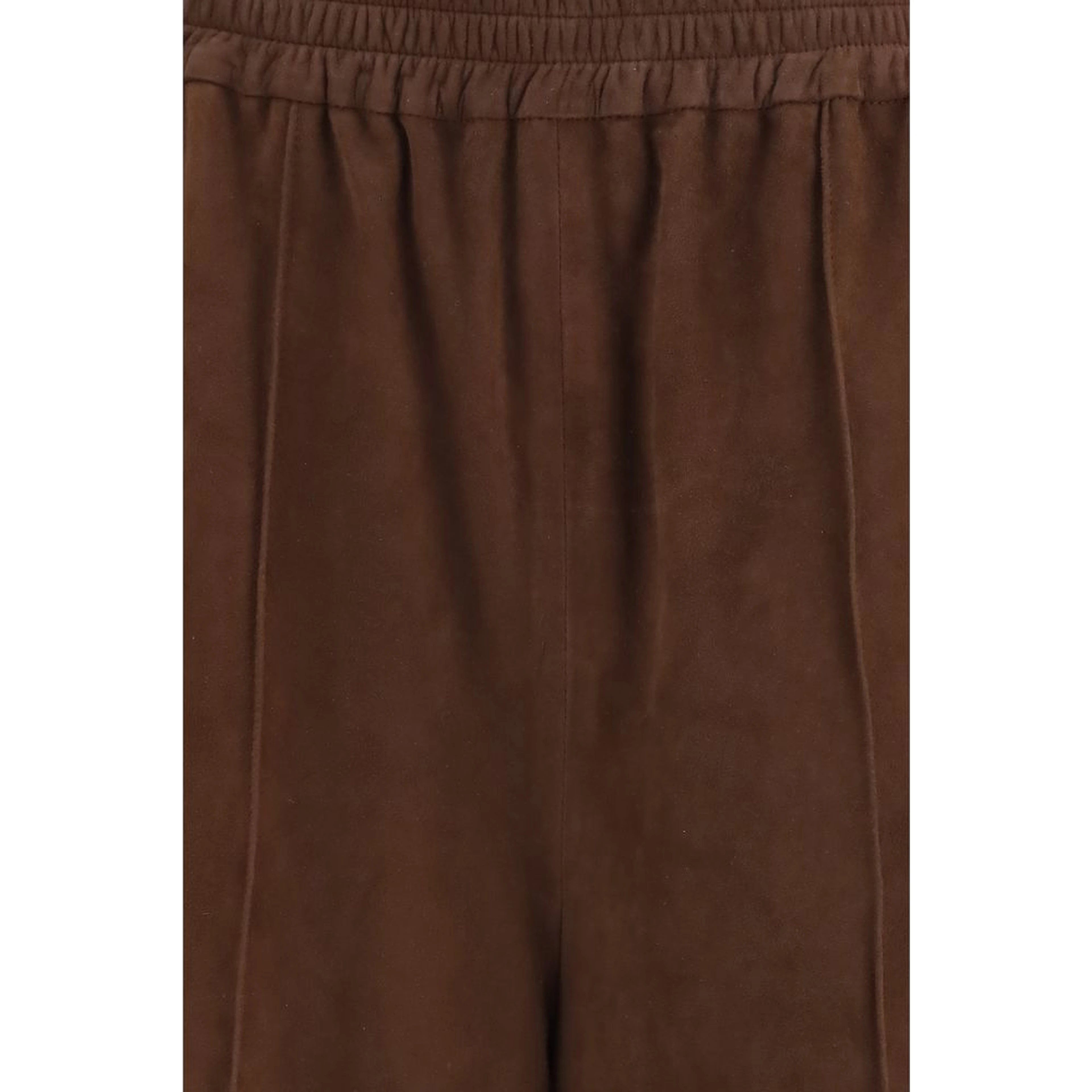 Brown Leather Casual Pants