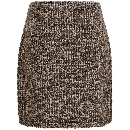 Brown Polyamide Mini Skirt