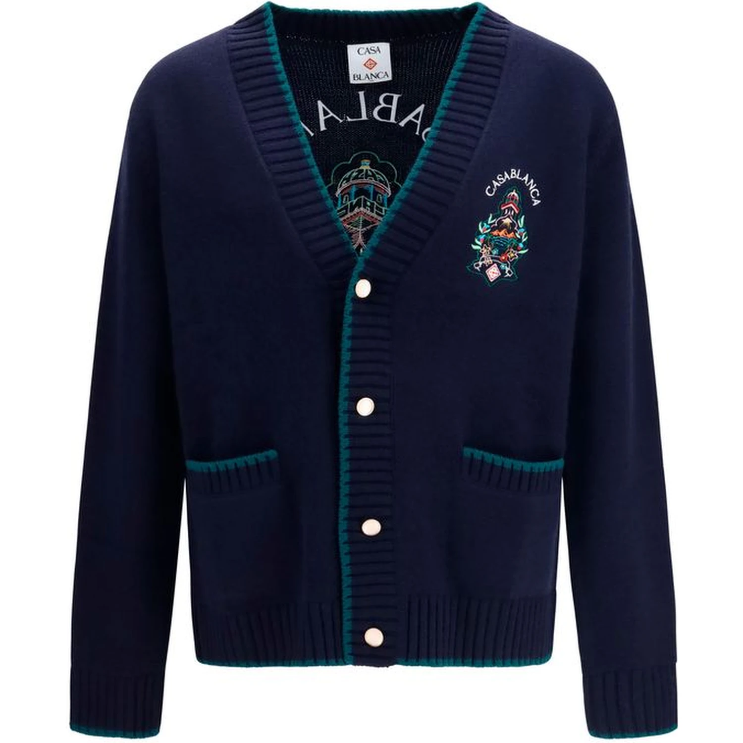 Blue Wool Oves Aries Cardigan