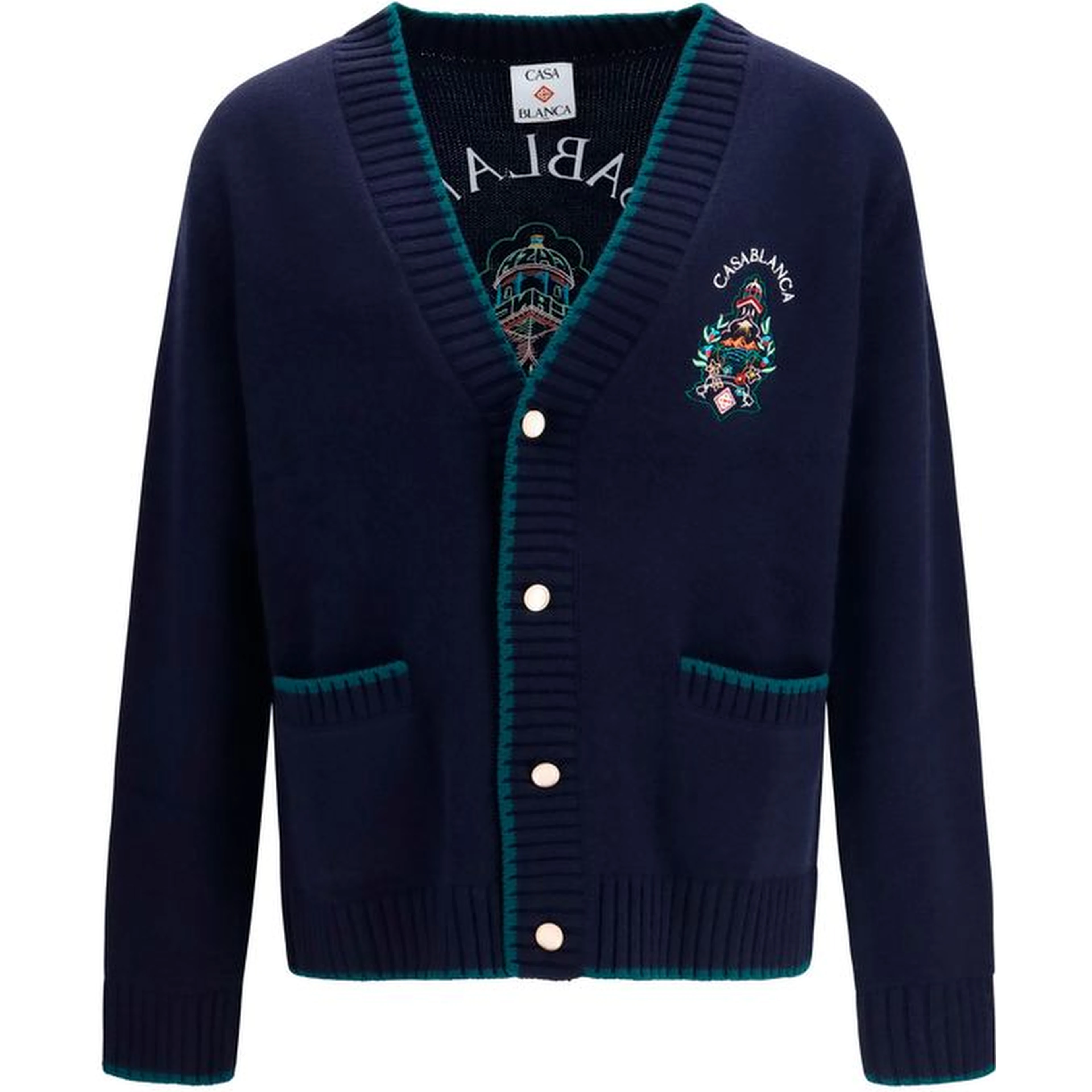 Blue Wool Oves Aries Cardigan