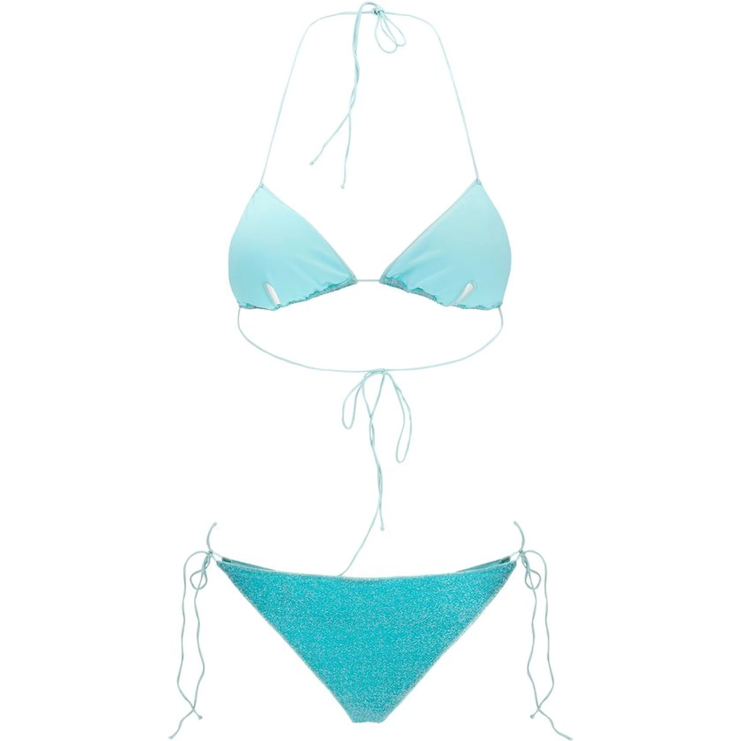 Blue Elastane Bikini