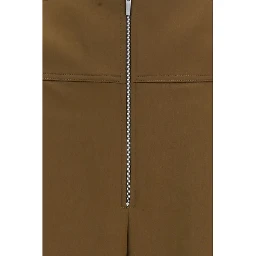 Brown Wool Oves Aries Casual Pants