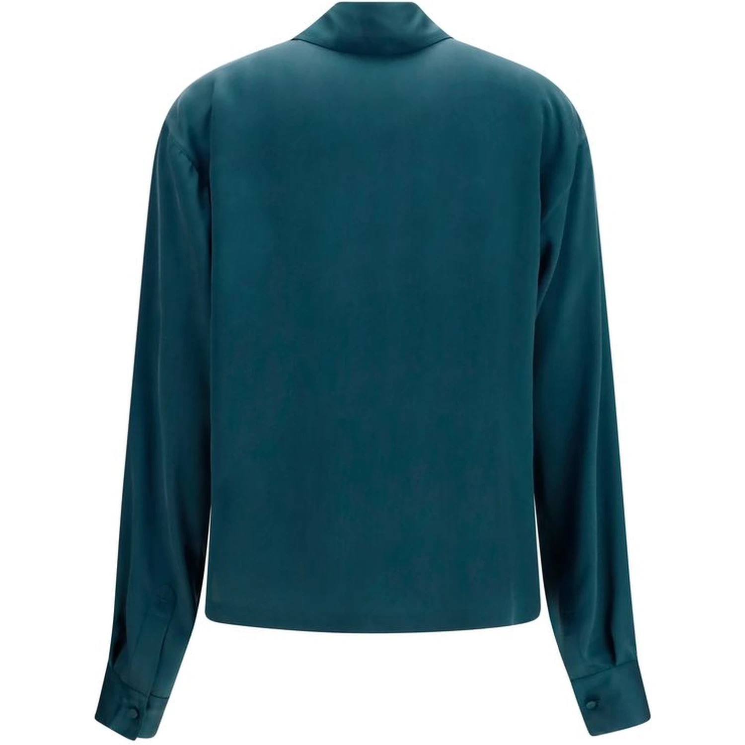 Blue Silk Shirt