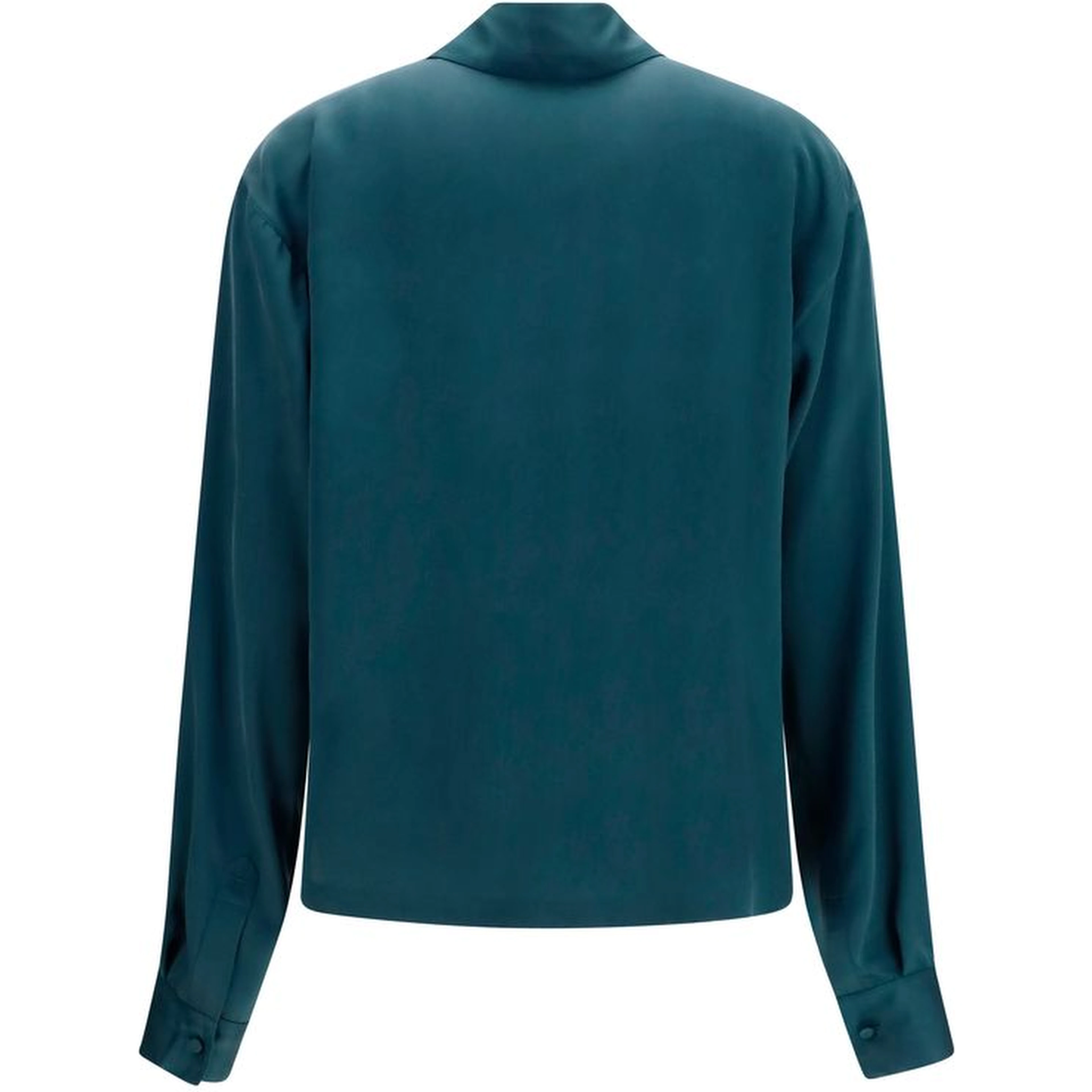 Blue Silk Shirt