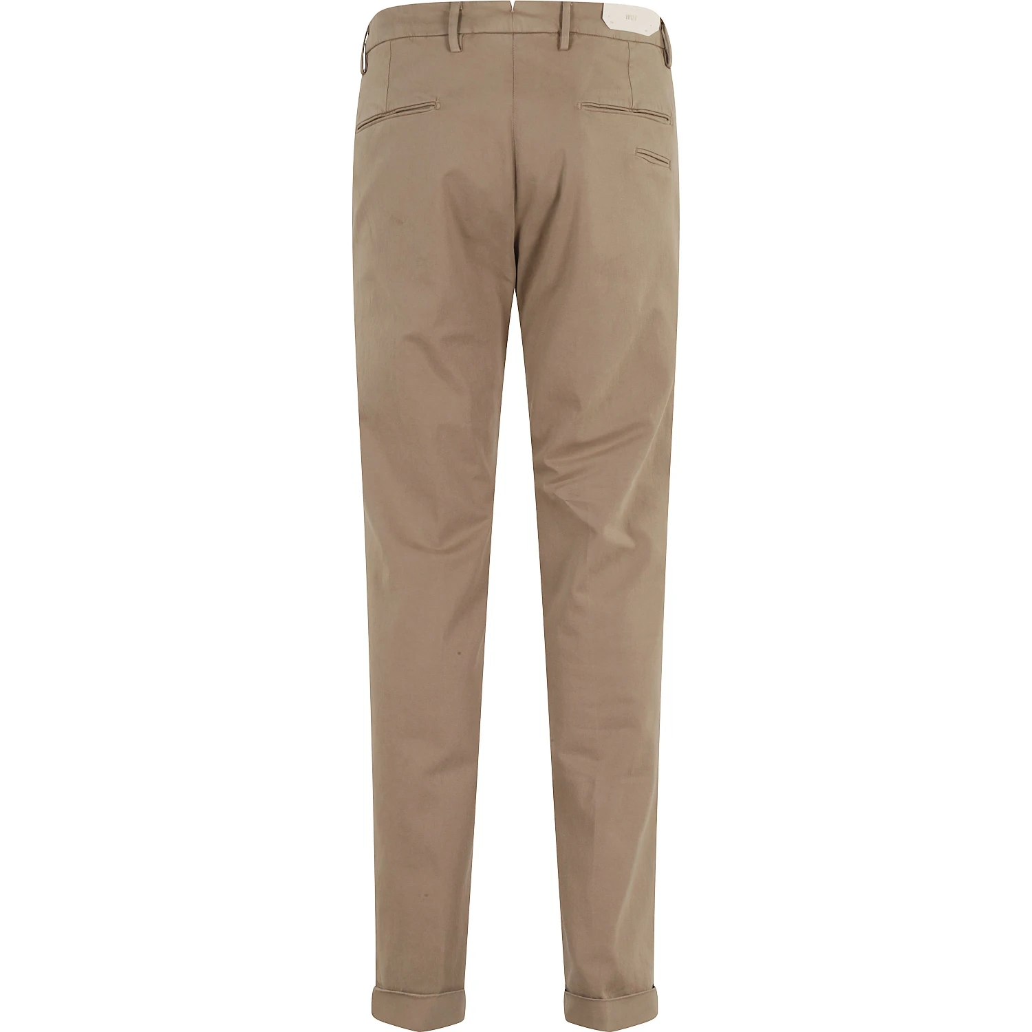 PANT V PIATTO RASO DI COTONE