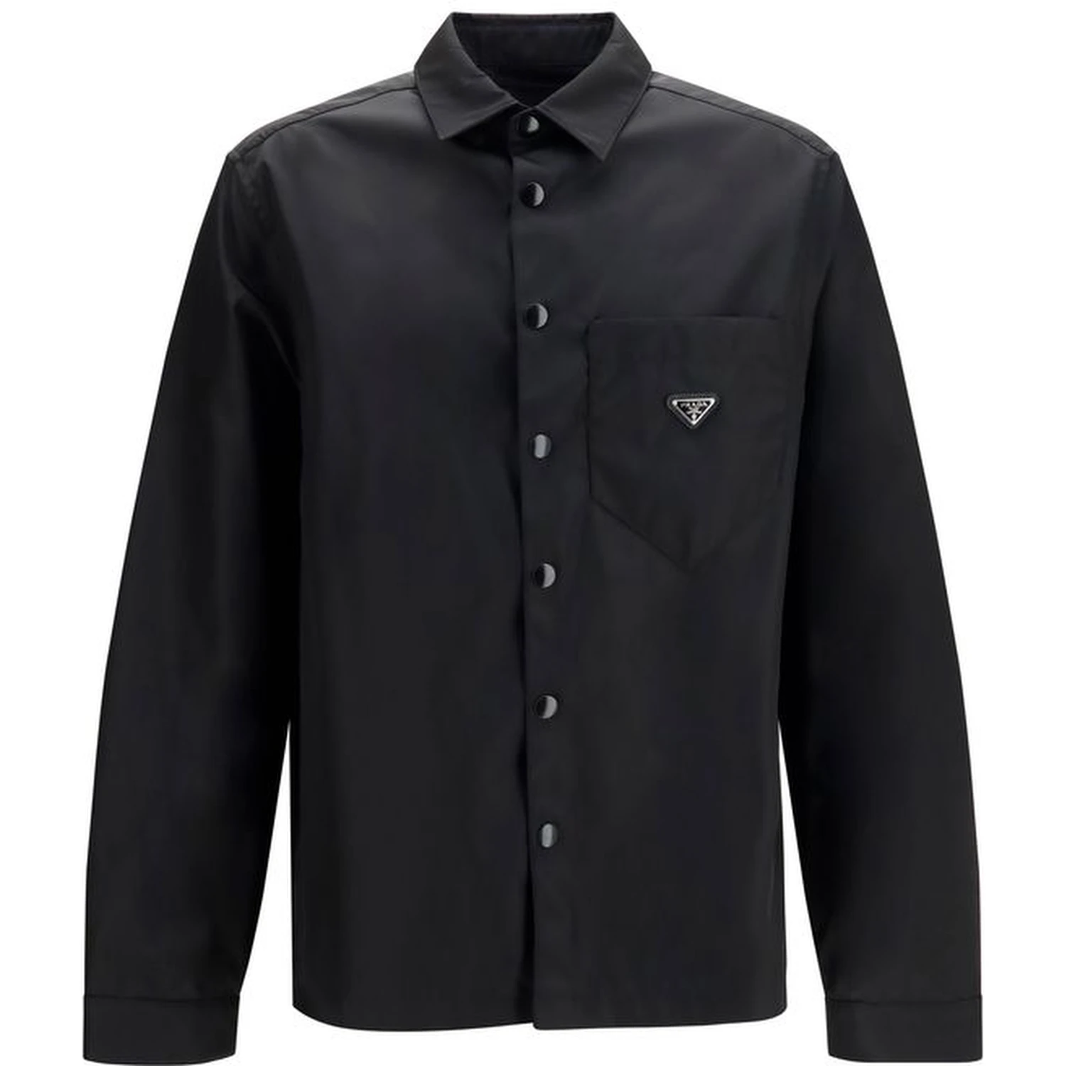 Black Recycled Polyamide Dress Shirt