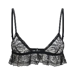 Black Cotton Bra
