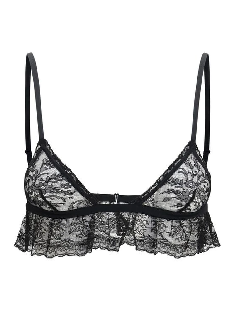 Black Cotton Bra