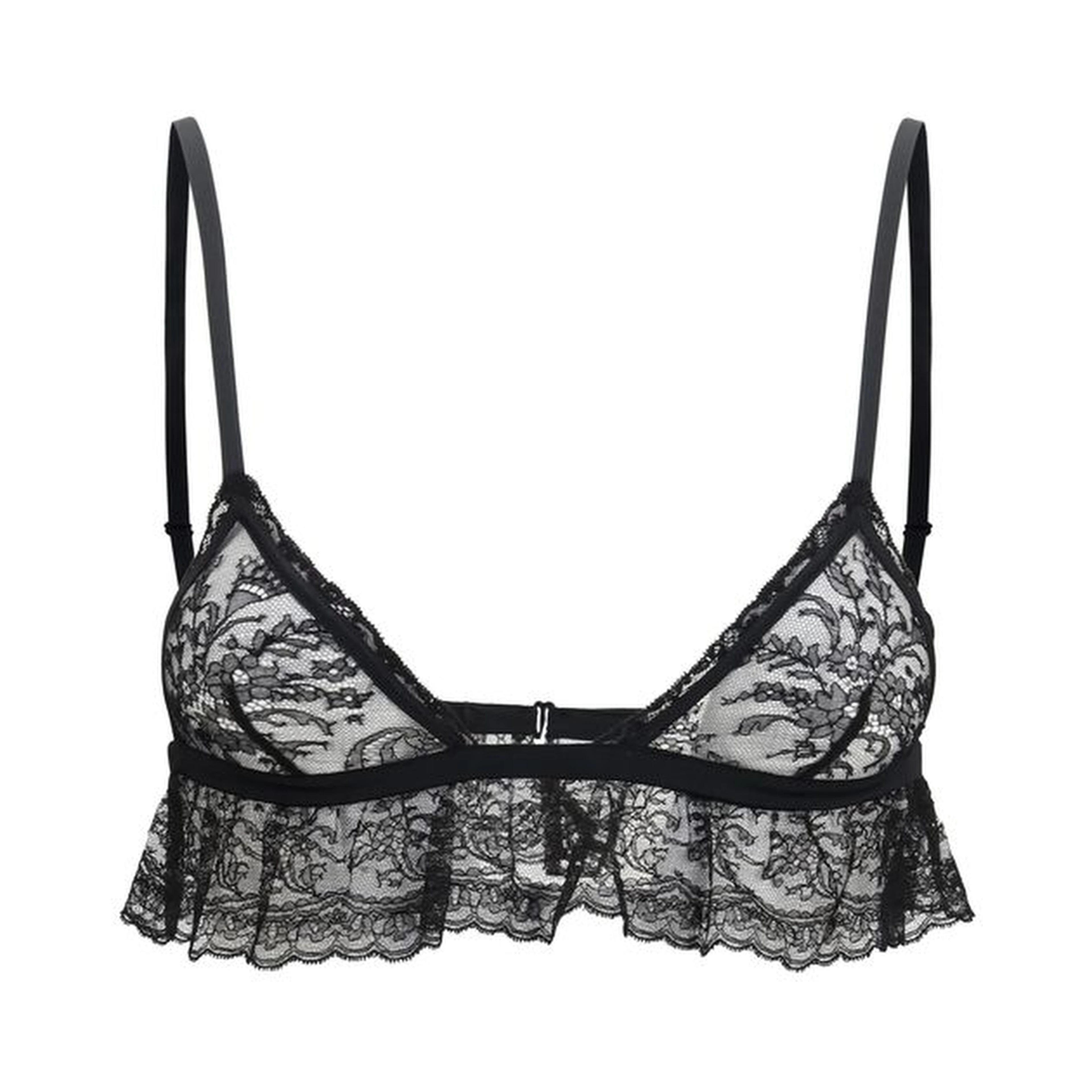Black Cotton Bra