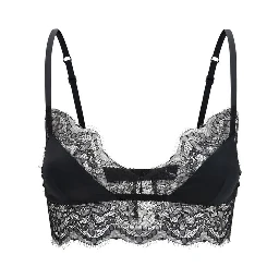 Black Silk Bra