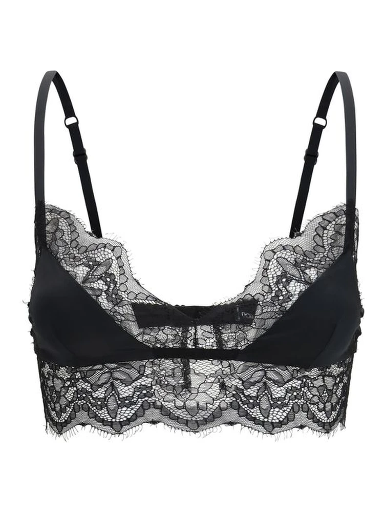 Black Silk Bra