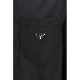 Black Recycled Polyamide Dress Shirt