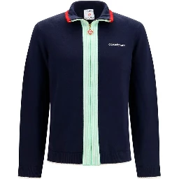 Blue Wool Oves Aries Full-Length Jacket