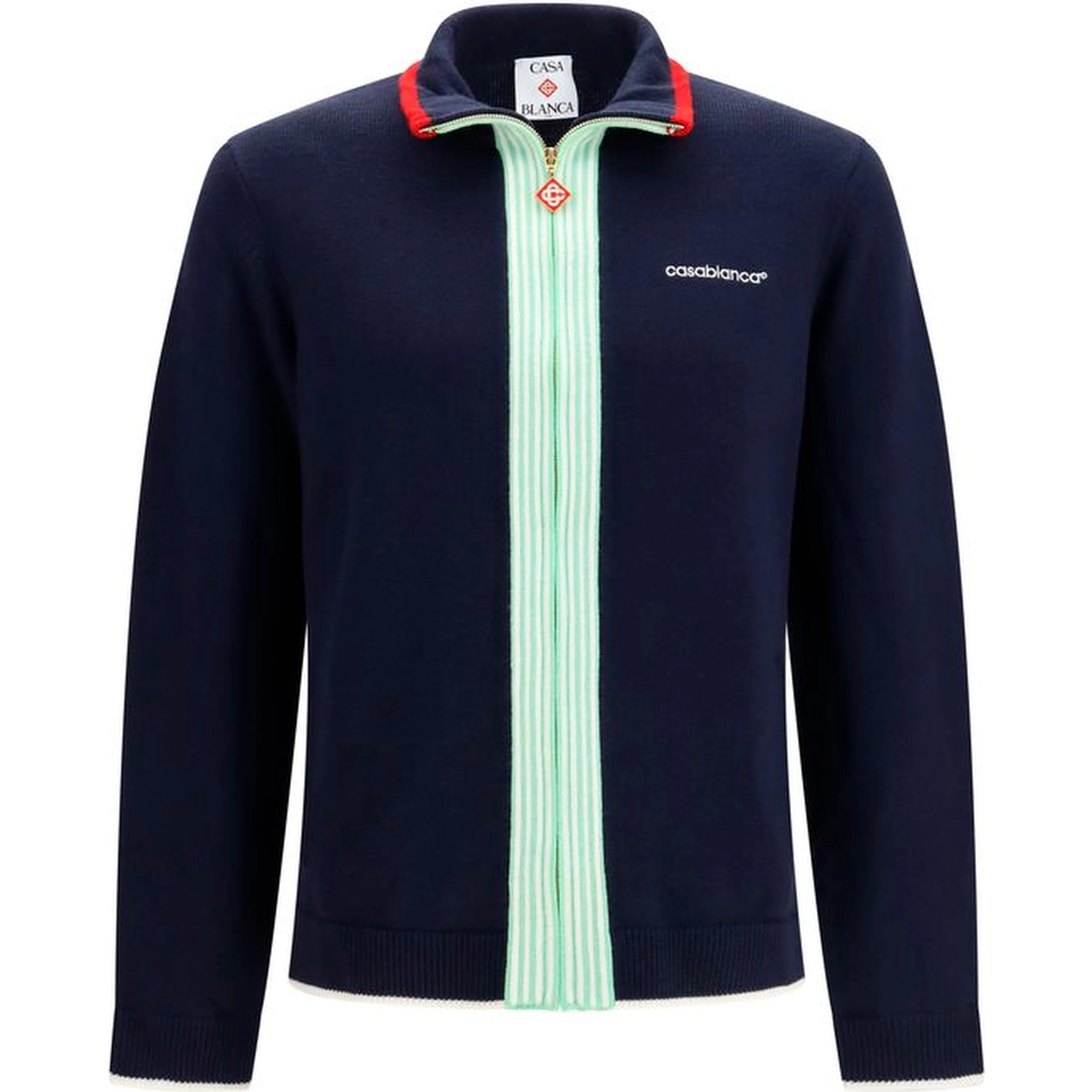 Blue Wool Oves Aries Full-Length Jacket