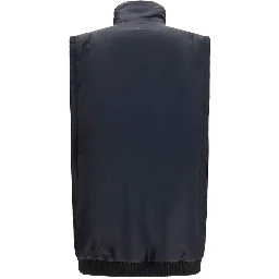 Black Polyamide Sleeveless Jacket