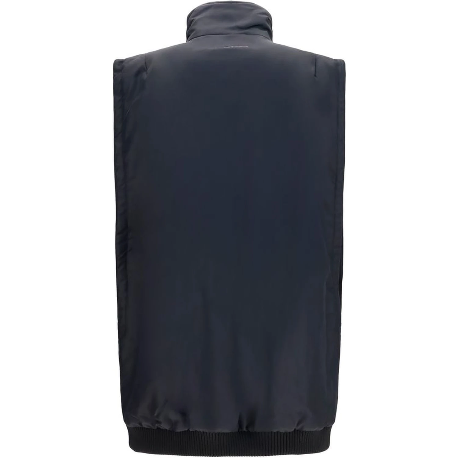 Black Polyamide Sleeveless Jacket
