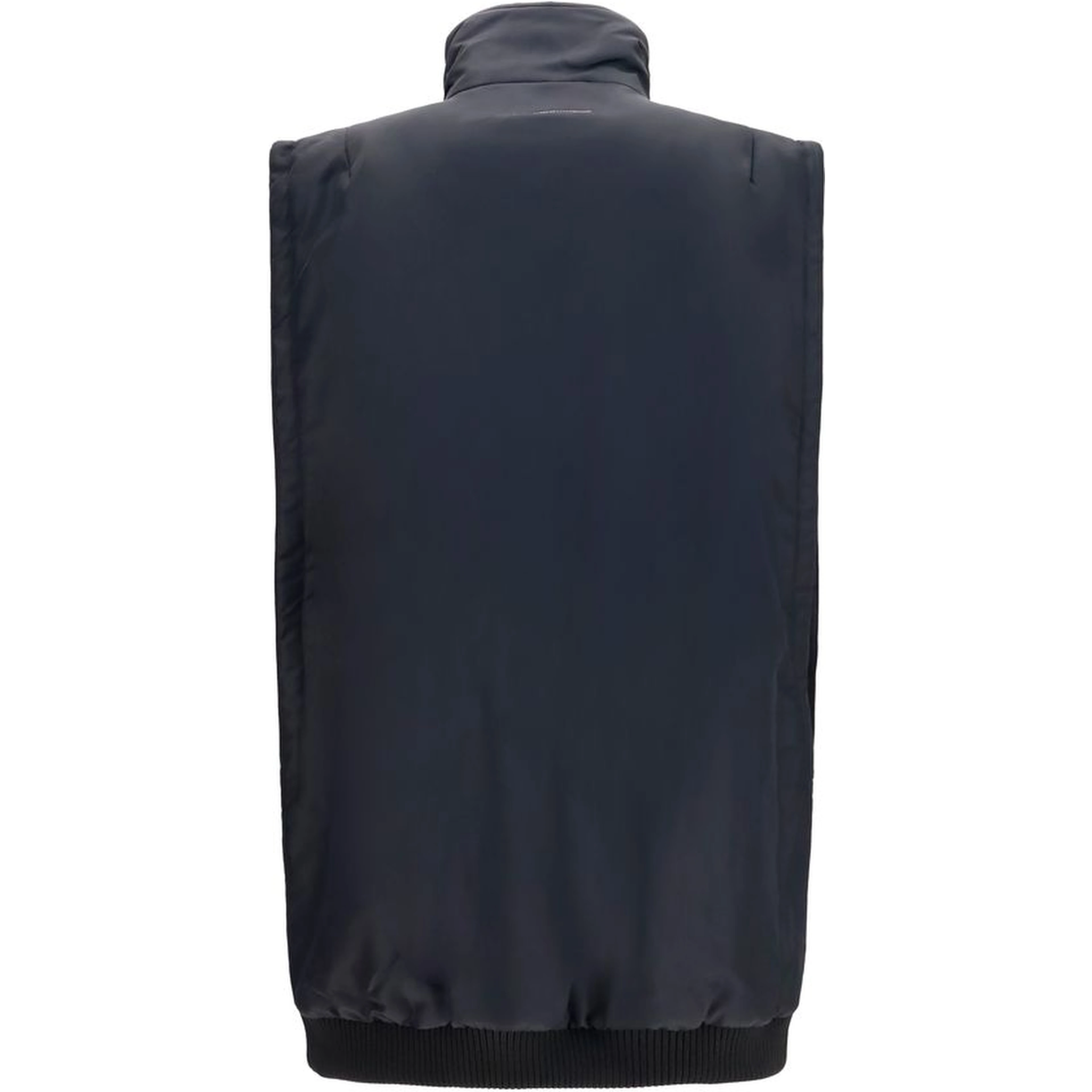 Black Polyamide Sleeveless Jacket