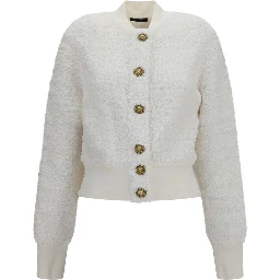 White Viscose Bomber
