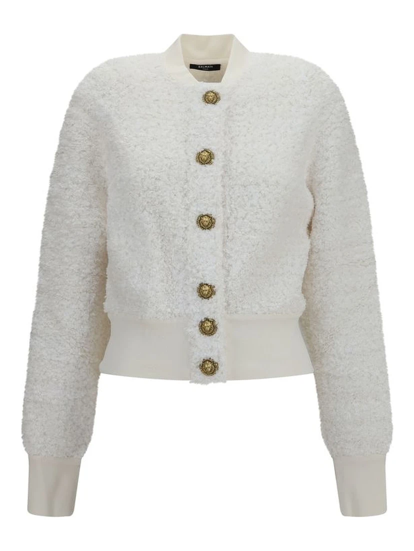 White Viscose Bomber