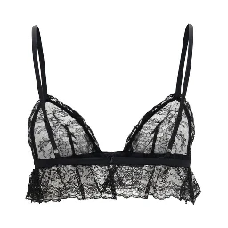 Black Cotton Bra