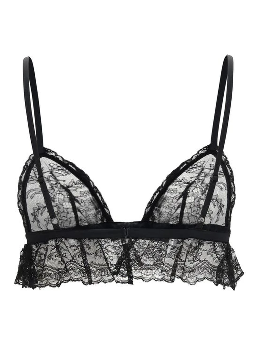 Black Cotton Bra