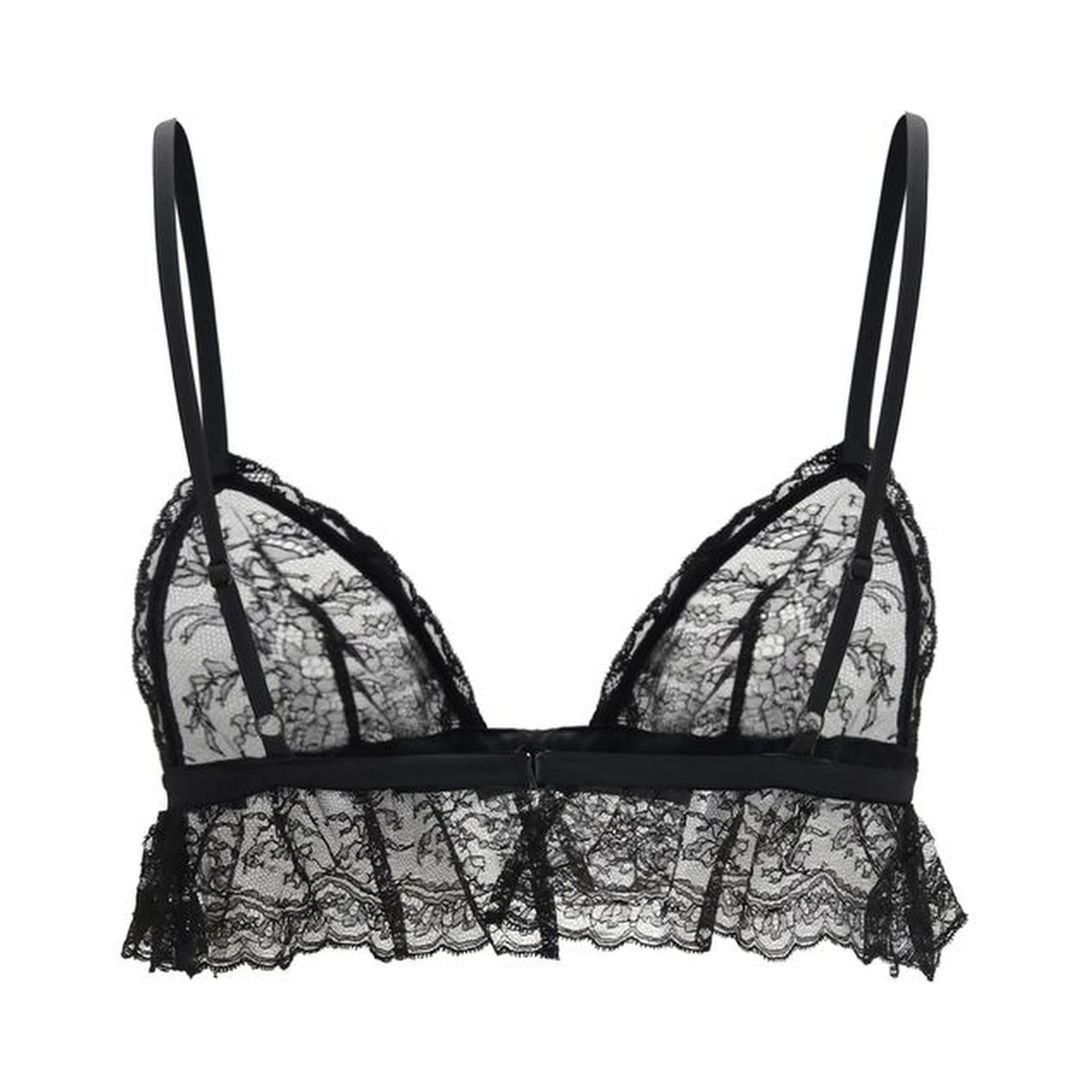 Black Cotton Bra