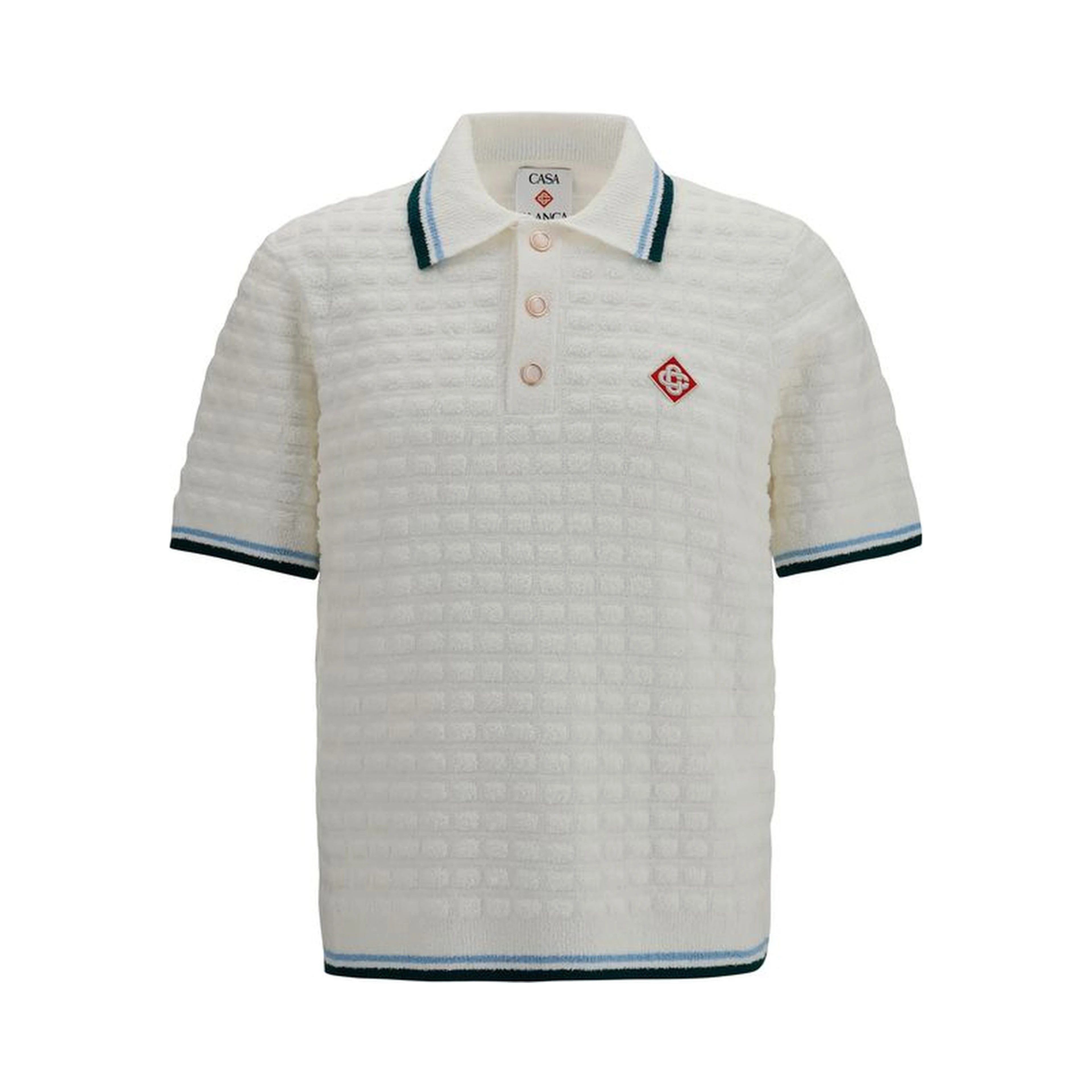 White Cotton Polo Shirt