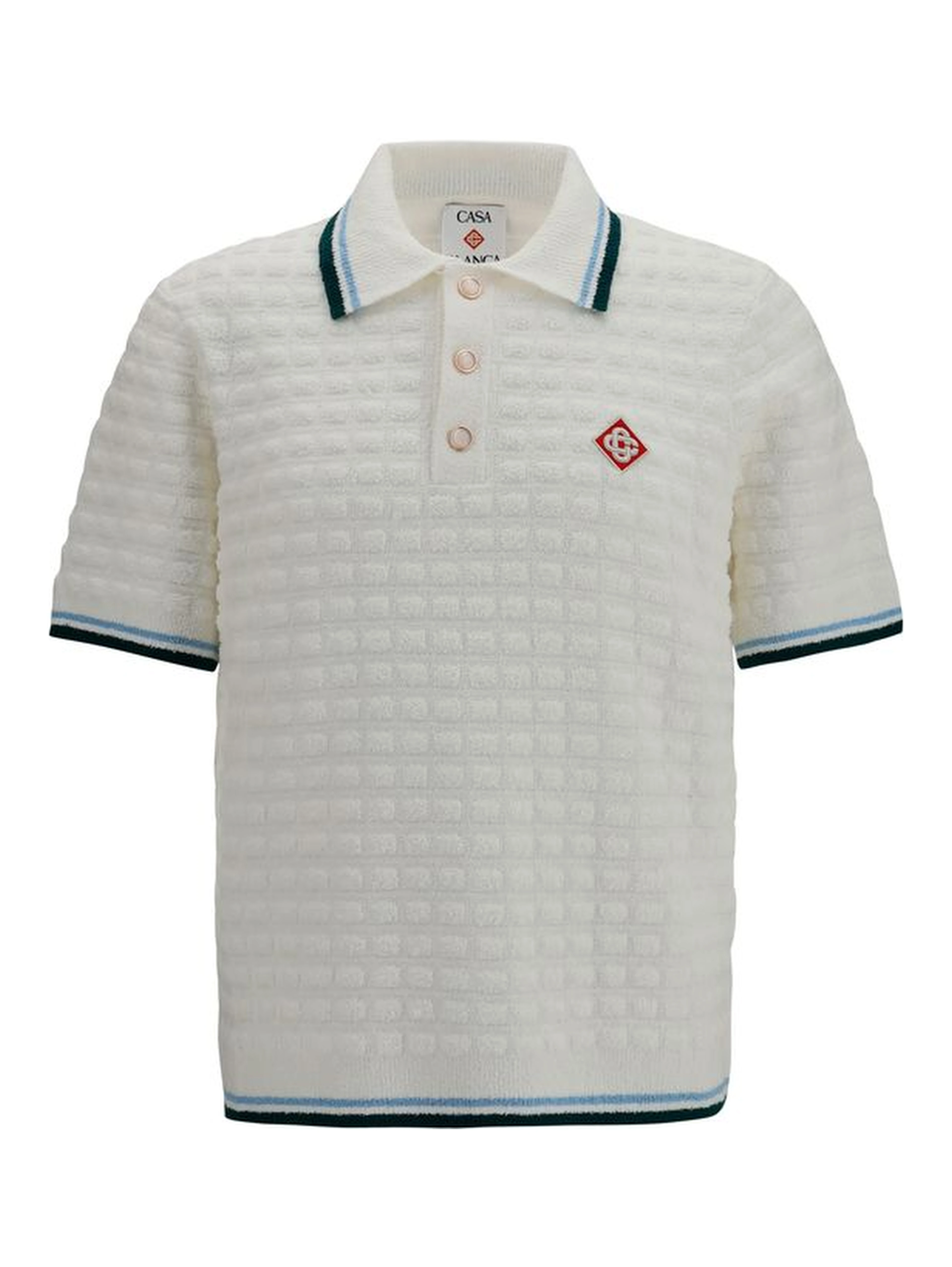 White Cotton Polo Shirt