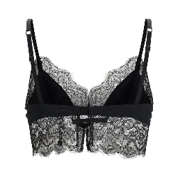 Black Silk Bra