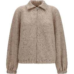 Beige Wool Oves Aries Bomber