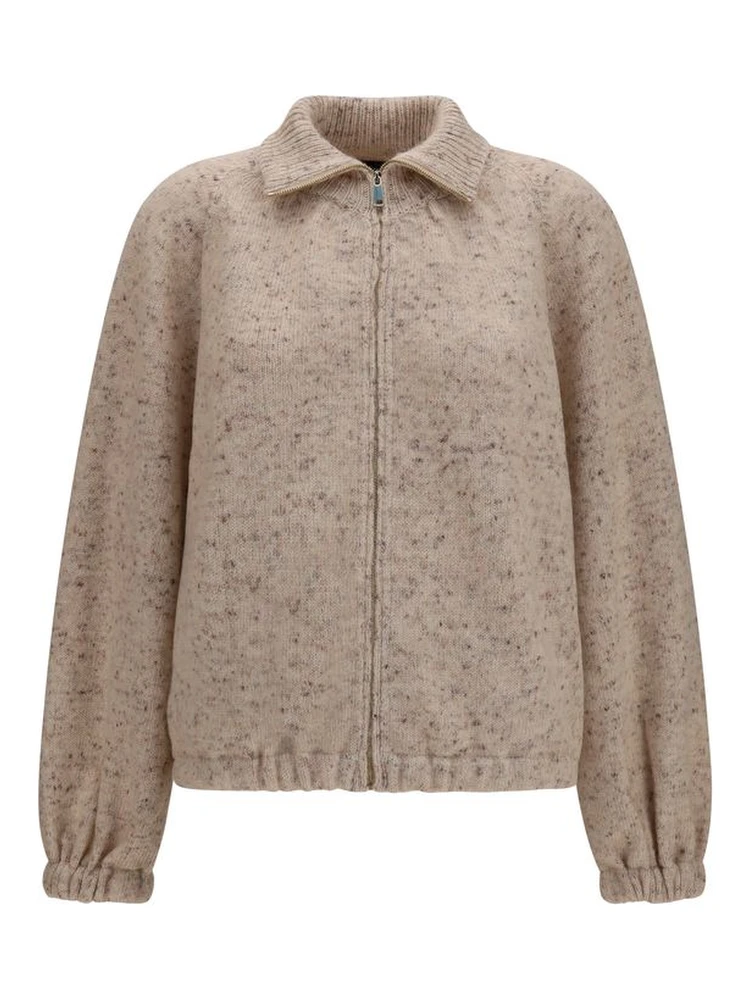 Beige Wool Oves Aries Bomber