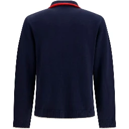 Blue Wool Oves Aries Full-Length Jacket