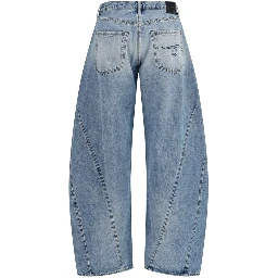 Blue Cotton Jeans Denim