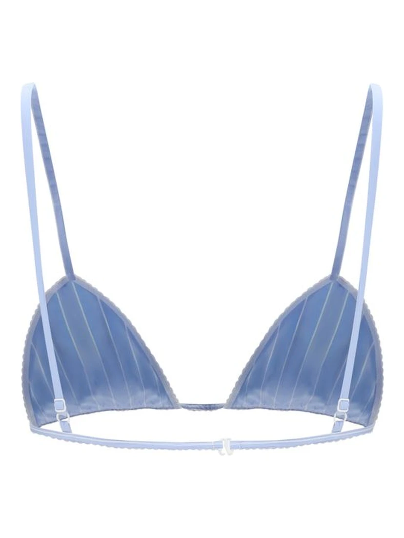 Blue Polyamide Bra