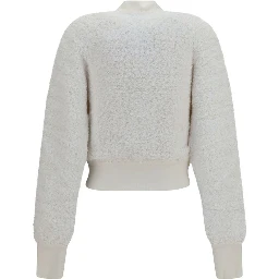 White Viscose Bomber