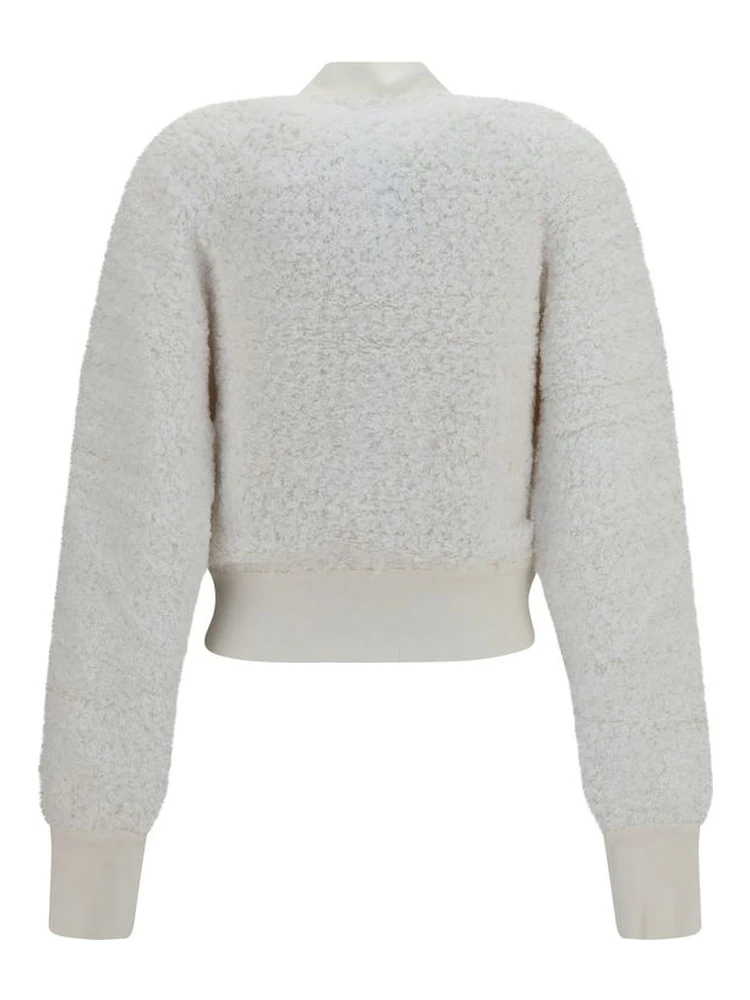White Viscose Bomber alternative