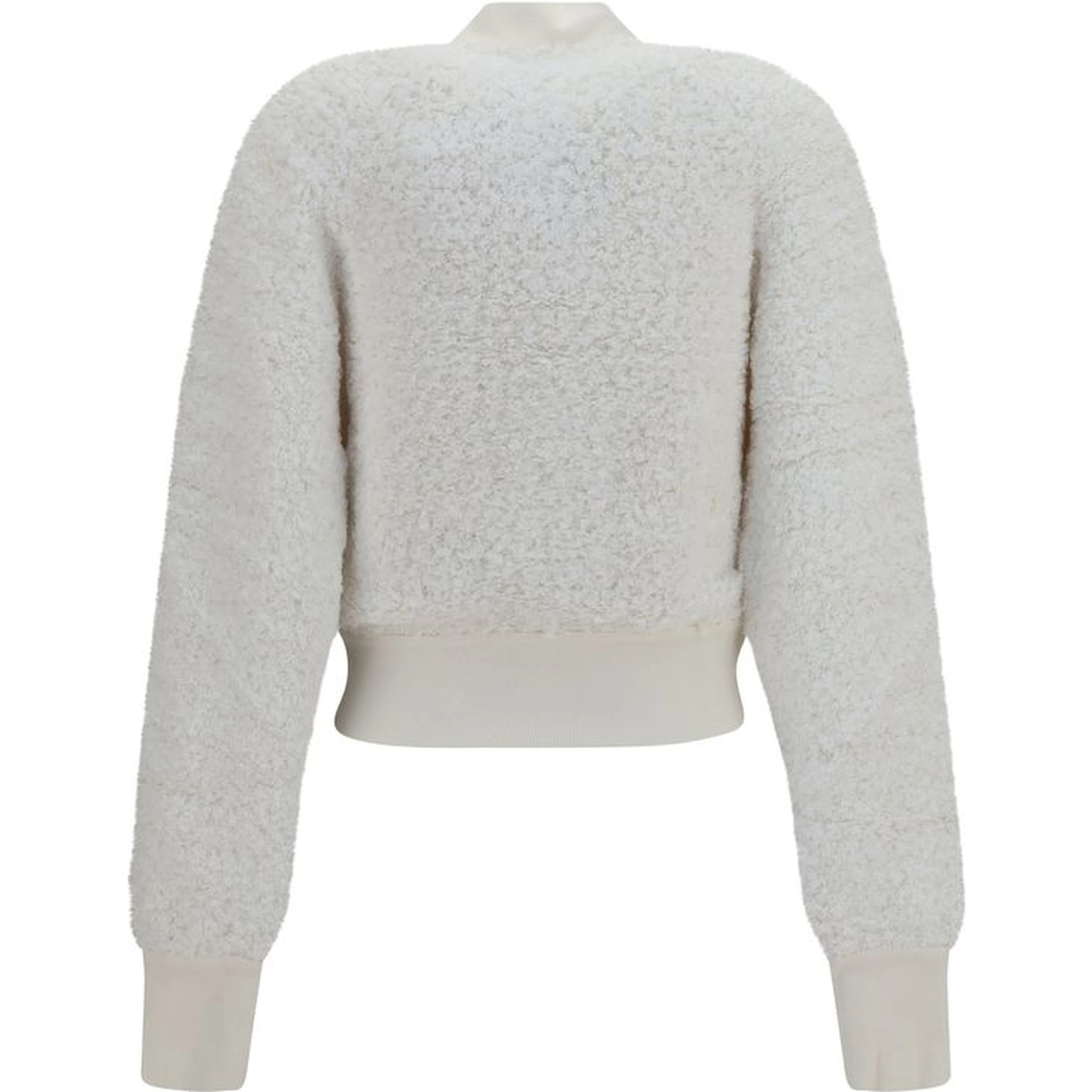 White Viscose Bomber