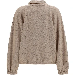 Beige Wool Oves Aries Bomber