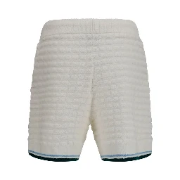White Cotton Bermuda Shorts