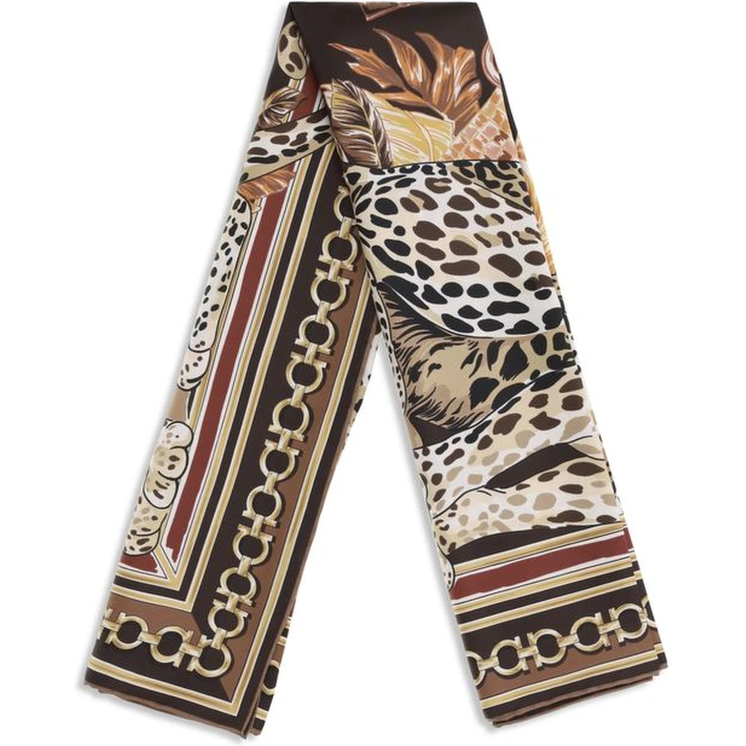 Multicolor Silk Foulard