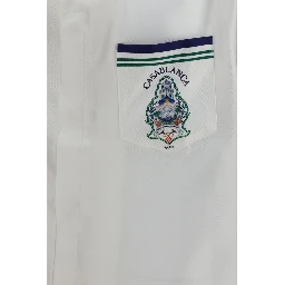 White Silk Shortsleeve Shirt